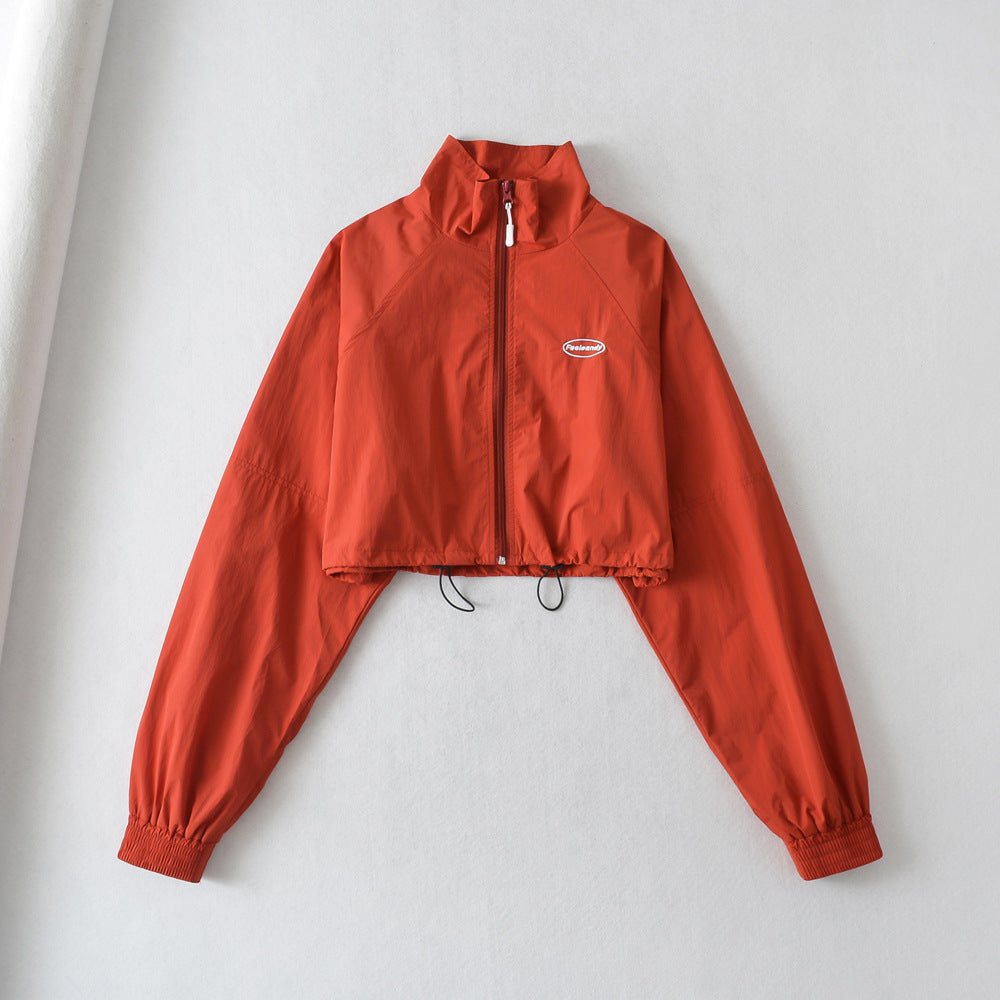 Women's Sporty Stand-Collar Windproof Cardigan Jacket