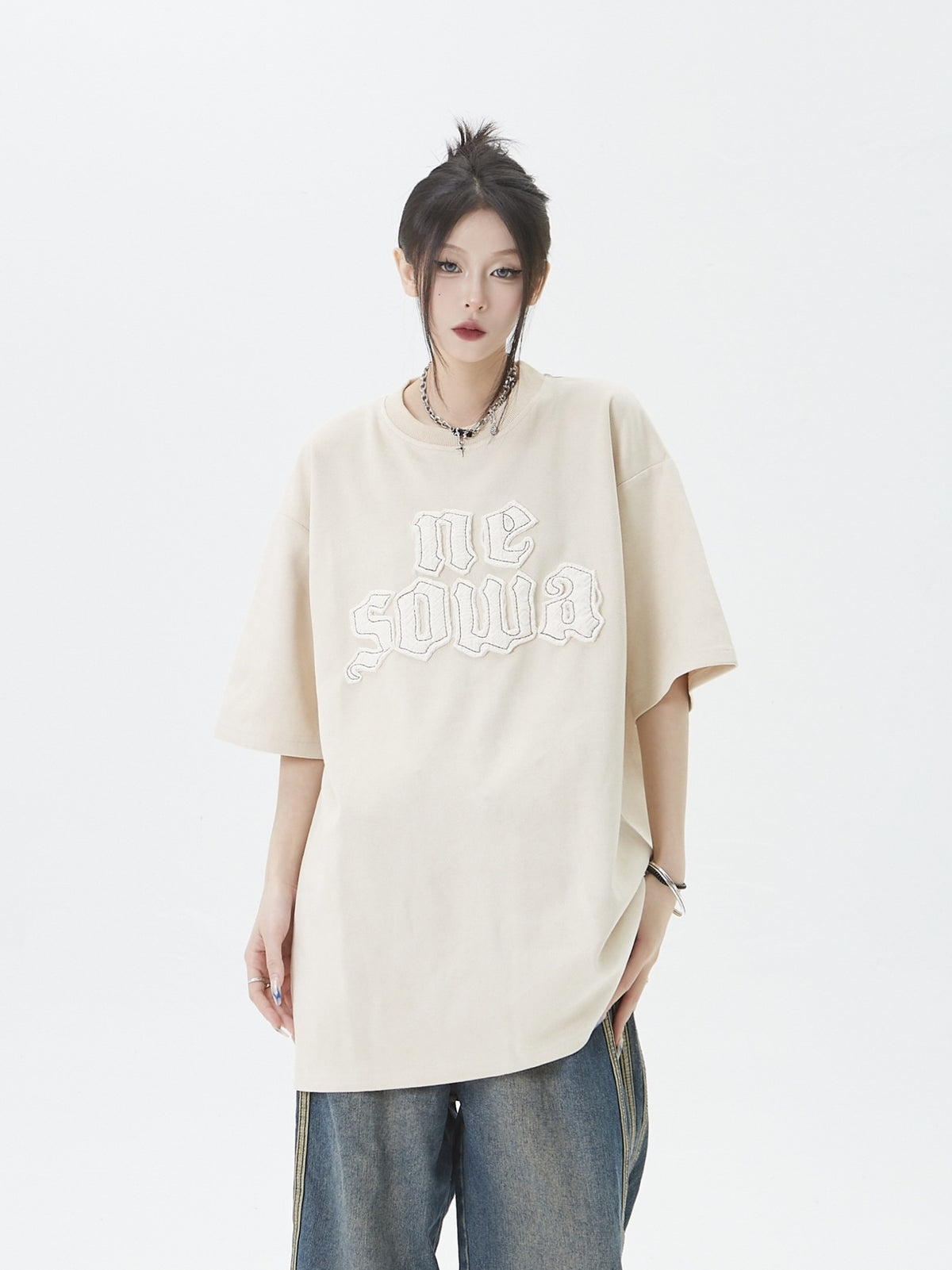 Flame Portrait Print Short Sleeve Tee