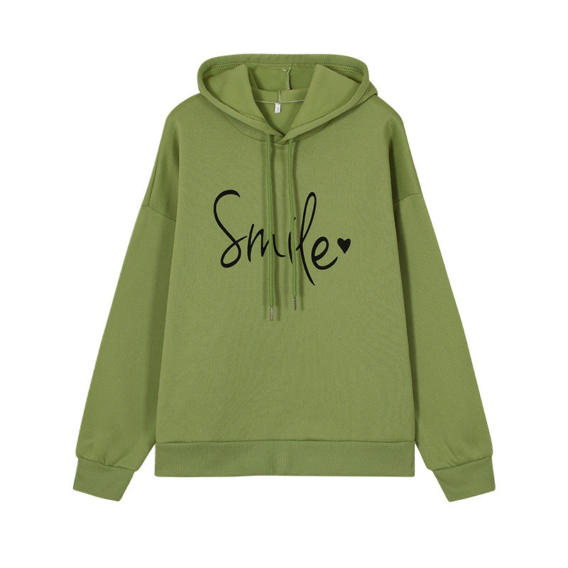 Women's Casual Round Neck Long Sleeve Printed Loose Sweatshirt