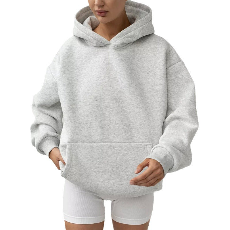 Women's Cozy Long-Sleeve Hooded Sweatshirt