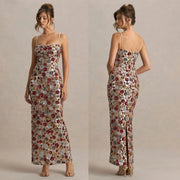 Womens New Strapless Sequined Sheath Dress