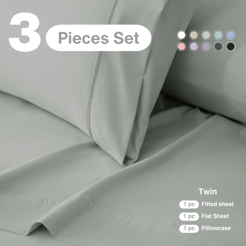 3/4pcs 18 Inch Extra Deep Pocket Bed Sheets Sets, Fits Deep Mattress, Breathable & Cooling Bed Sheets, Hotel Luxury Bed Sheet Set