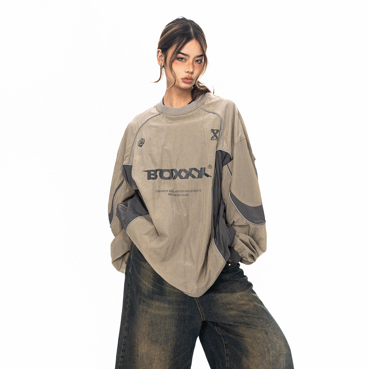 Casual Loose Cargo Pullover Sweater for Women
