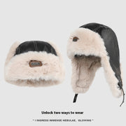Warm Leather Pilot Hat