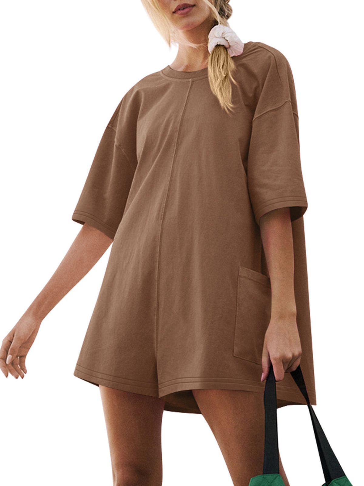 Women's Casual Loose Pocket Jumpsuit Romper