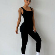 Comfy Sleeveless Backless One-Piece Romper with Ankle Bands