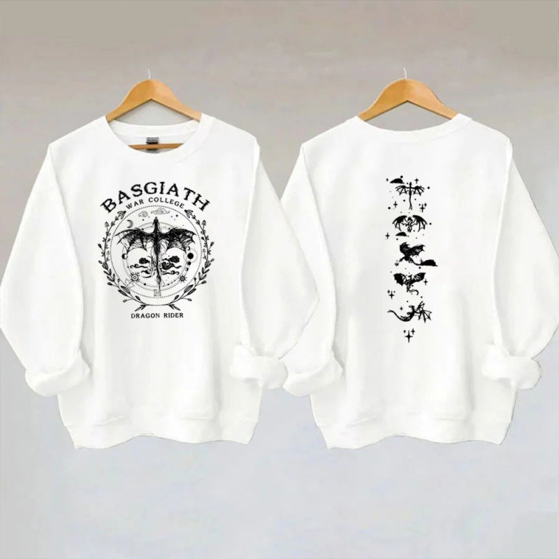 Gold Dragon Fourth Wing Fantasy Bookish Sweatshirt