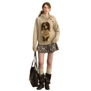 Retro Loose and Lazy Style French Ins Sweet Cool Sweater