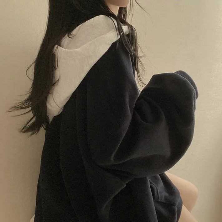 Women's Velvet Padded Thickened Winter Hoodie