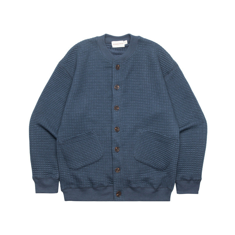 Cozy Waffle Knit Couple's Cardigan Sweater