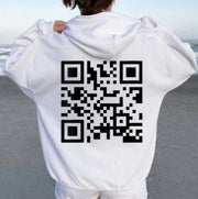 Cozy Brushed Letter Print Hoodie for Women
