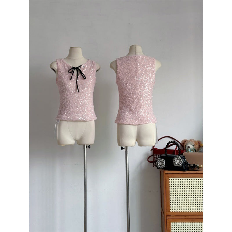 Special Meter Sense Sequin Sling Top