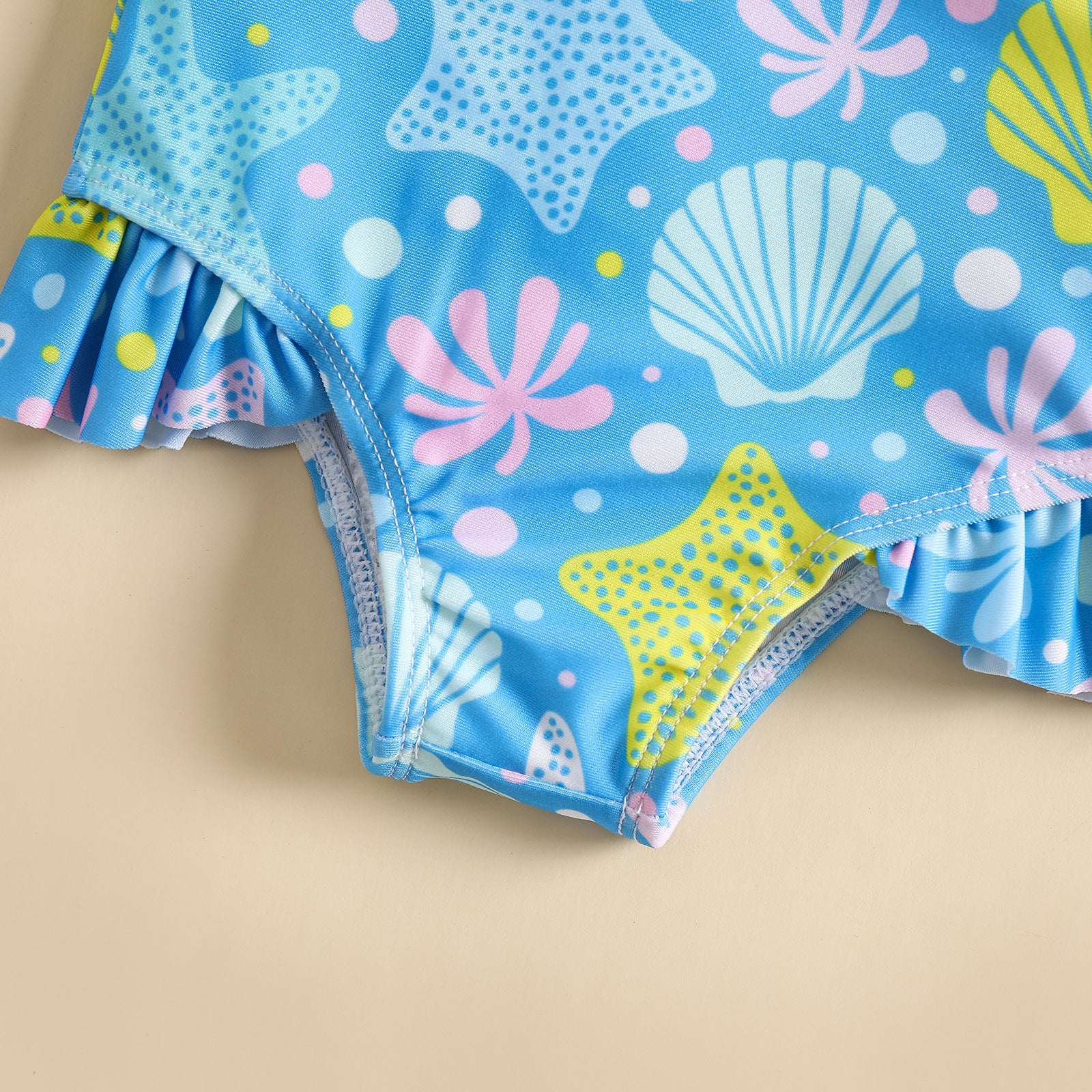 Women's Shell-Printed One-Piece Swimsuit for Beach & Pool