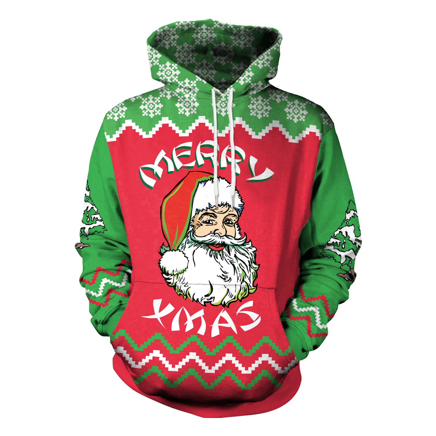 Festive Christmas Hooded Sweater Dress for Women