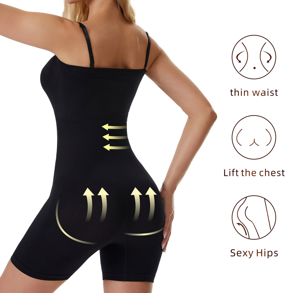 Plus Size Tummy Control Shaping Bodysuit & Butt Lifter