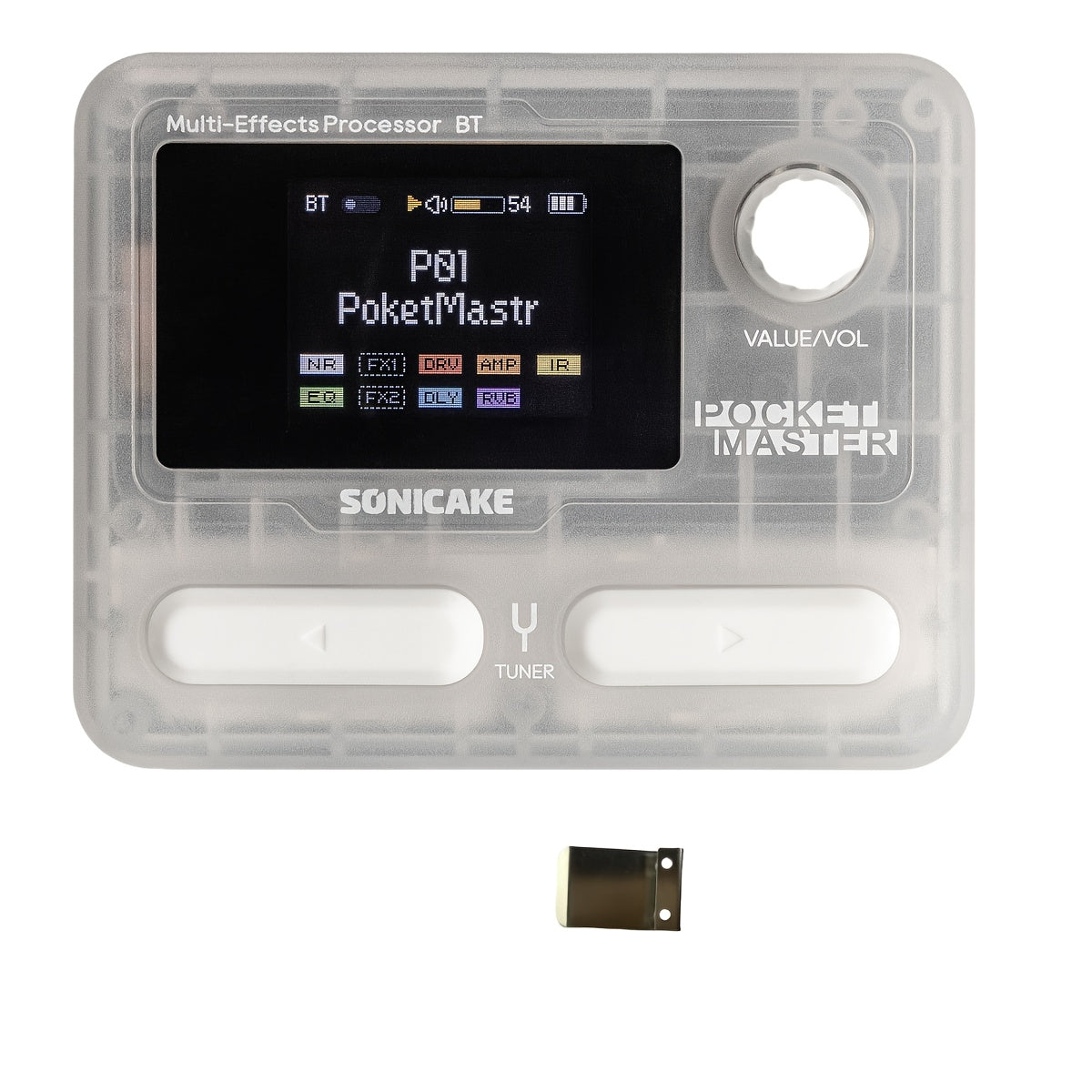 Pocket Master Guitar Modeling Multi-Effects Processor with IR Cabinet Simulation and Belt Clip (English)