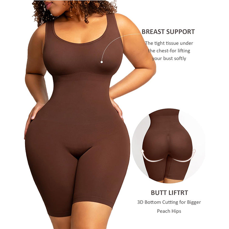 Seamless Body Shaper Jumpsuit & Hip-Lift Corset