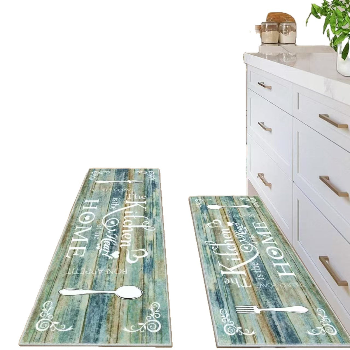 Simple American-style Kitchen Mat for Home Use