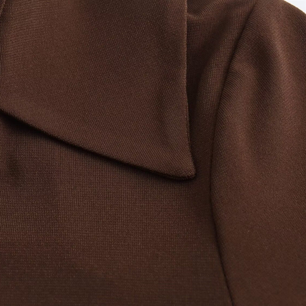 Women's Slim V-neck One-piece Shirt