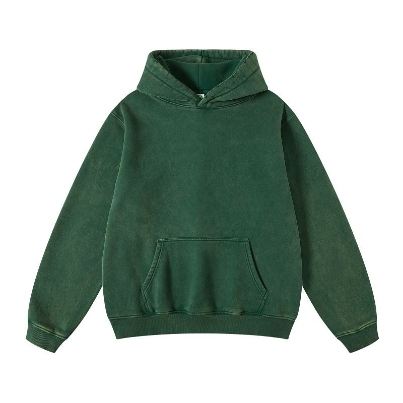 Women's Retro Fleece Lined Loose Hoodie
