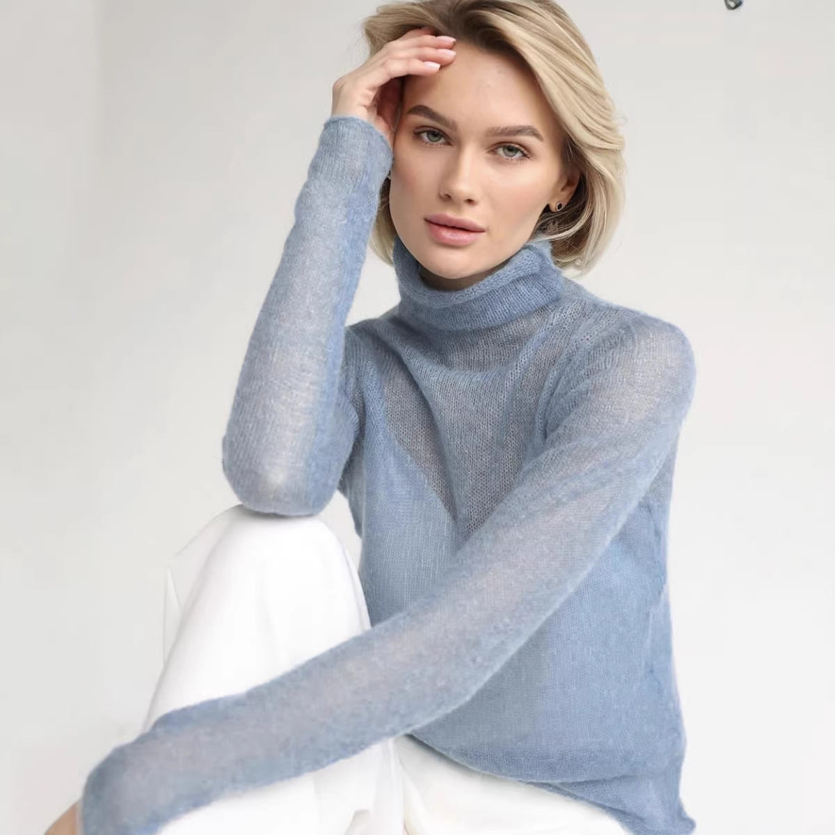 Womens Hollow-out Sweater in European and American Instagram Style Soft