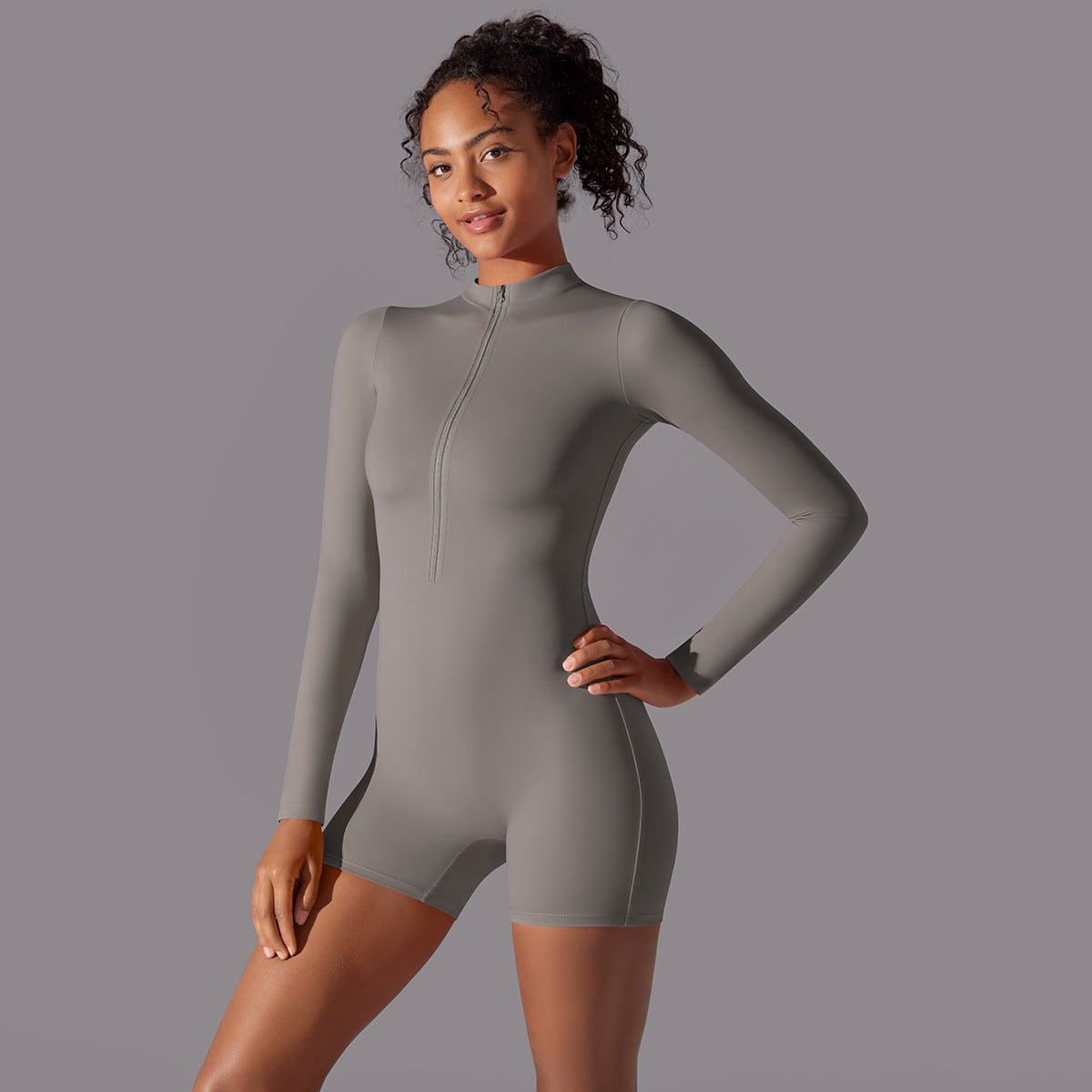 Long Sleeve Fitness Jumpsuit for Dance & Sports