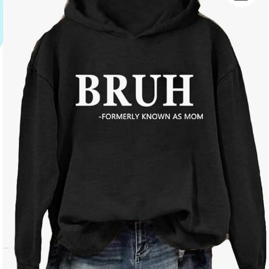Women's Fashion Printed Casual Hooded Long Sleeve Sweater