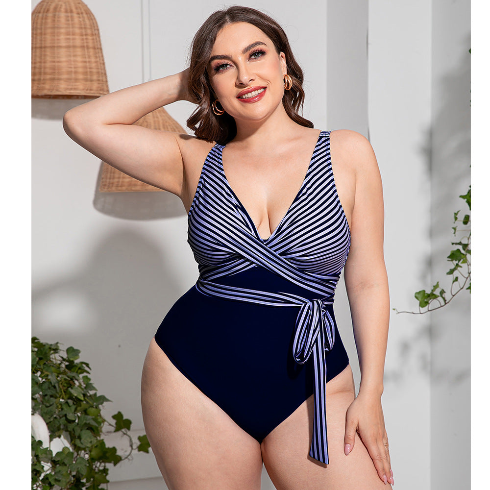 Women's Printed One-Piece Sports Swimsuit