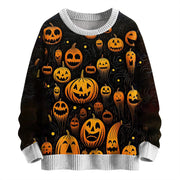 Unisex Printed Crewneck Sweater - Cozy Stylish Pullover