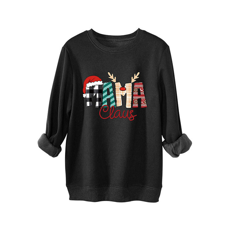 Women's Plus Size Fleece-Lined Loose Pullover Sweater