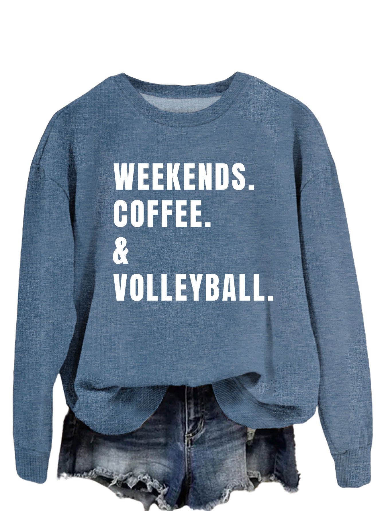 Women's Cozy Round Neck Long Sleeve Loose Sweatshirt