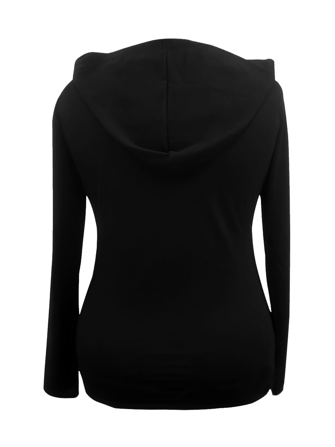 Chic Alphabet Embroidered Slim Fit Long Sleeve Hoodie