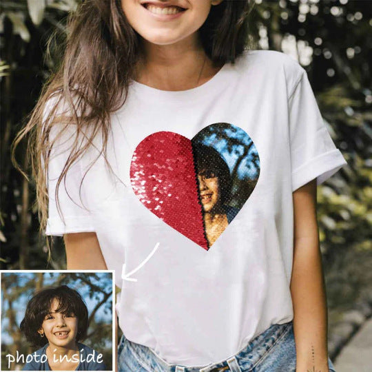 Printed Summer Silk Cotton T-Shirt