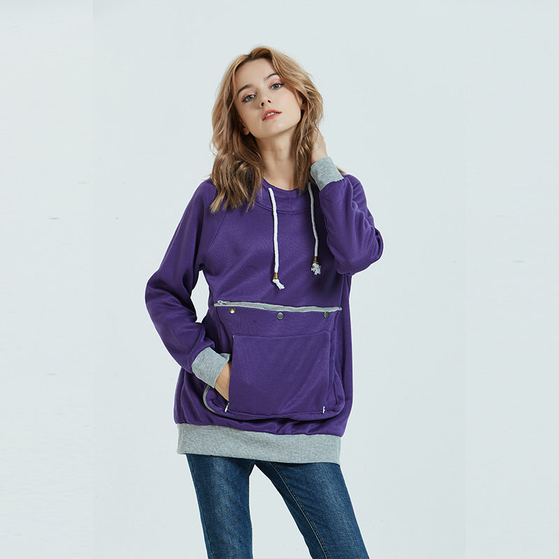 Cozy Oversized Cotton Pullover Sweater for Women