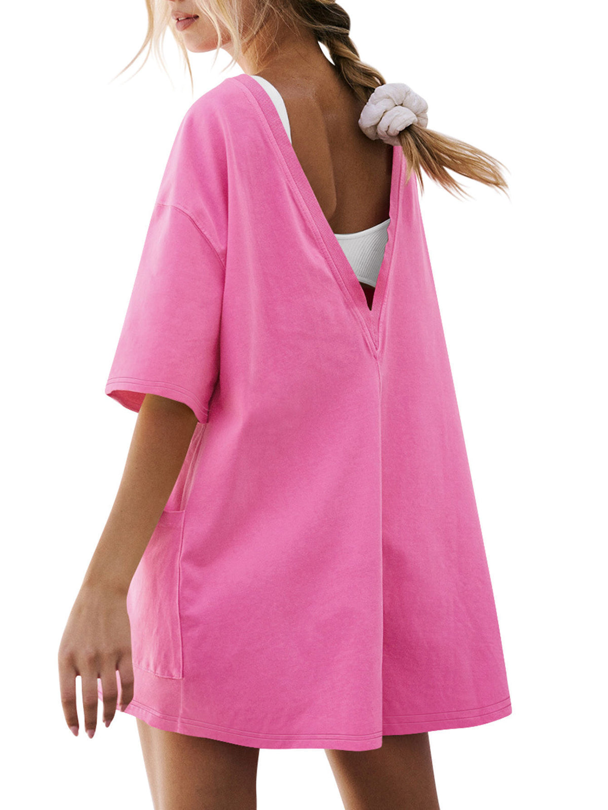 Women's Casual Loose Pocket Jumpsuit Romper