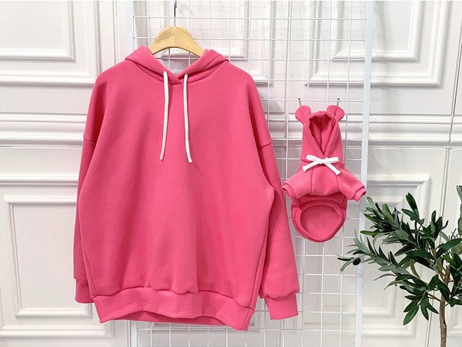 Cute Bear Ear Matching Pet & Owner Hoodie
