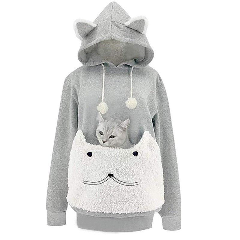 Cozy Long-Sleeve Hooded Sweatshirt for Women