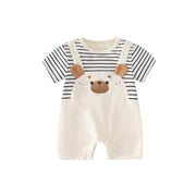 Summer Short-sleeve Baby Jumpsuit