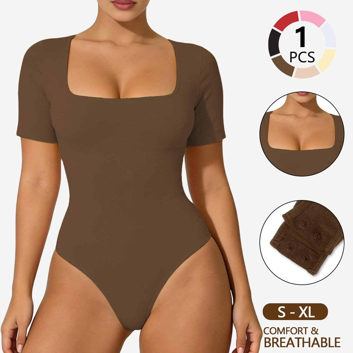 Womens Seamless High-Elastic Shapewear Bodysuit