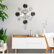 1 Unique Balloon-Shaped Silent Wall Clock - Modern Nordic Design, Ideal for Bedroom, Living Room, Office, Kitchen, Halloween and Christmas Decor, No Tick No Hanging, Battery Operated, Perfect for Room Decor