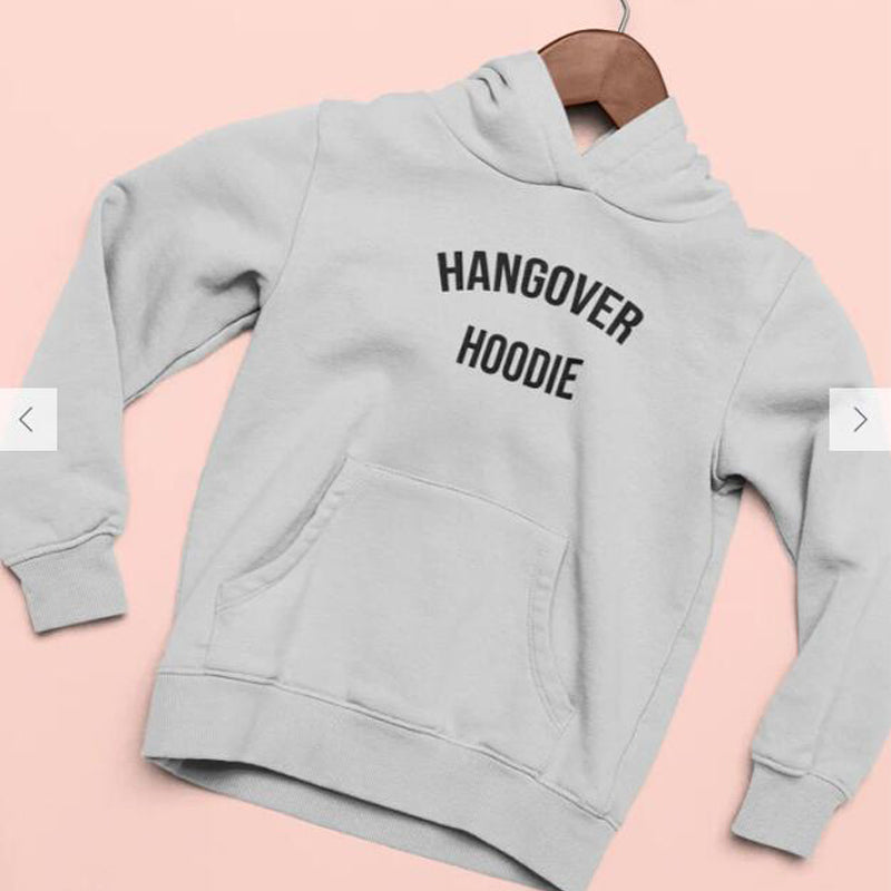 Cozy Printed Korean Loose Slouchy Long Sleeve Hoodie