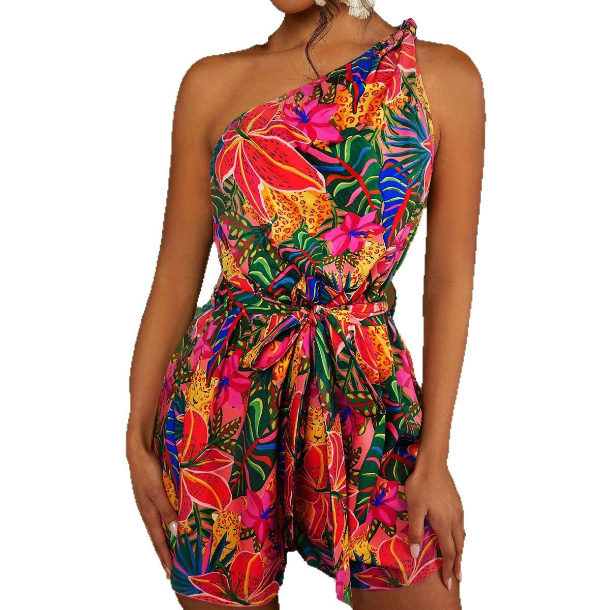 Off-the-Shoulder Wide-Leg Jumpsuit