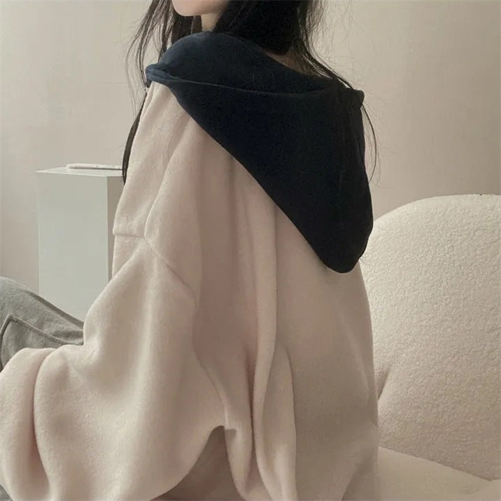 Women's Velvet Padded Thickened Winter Hoodie