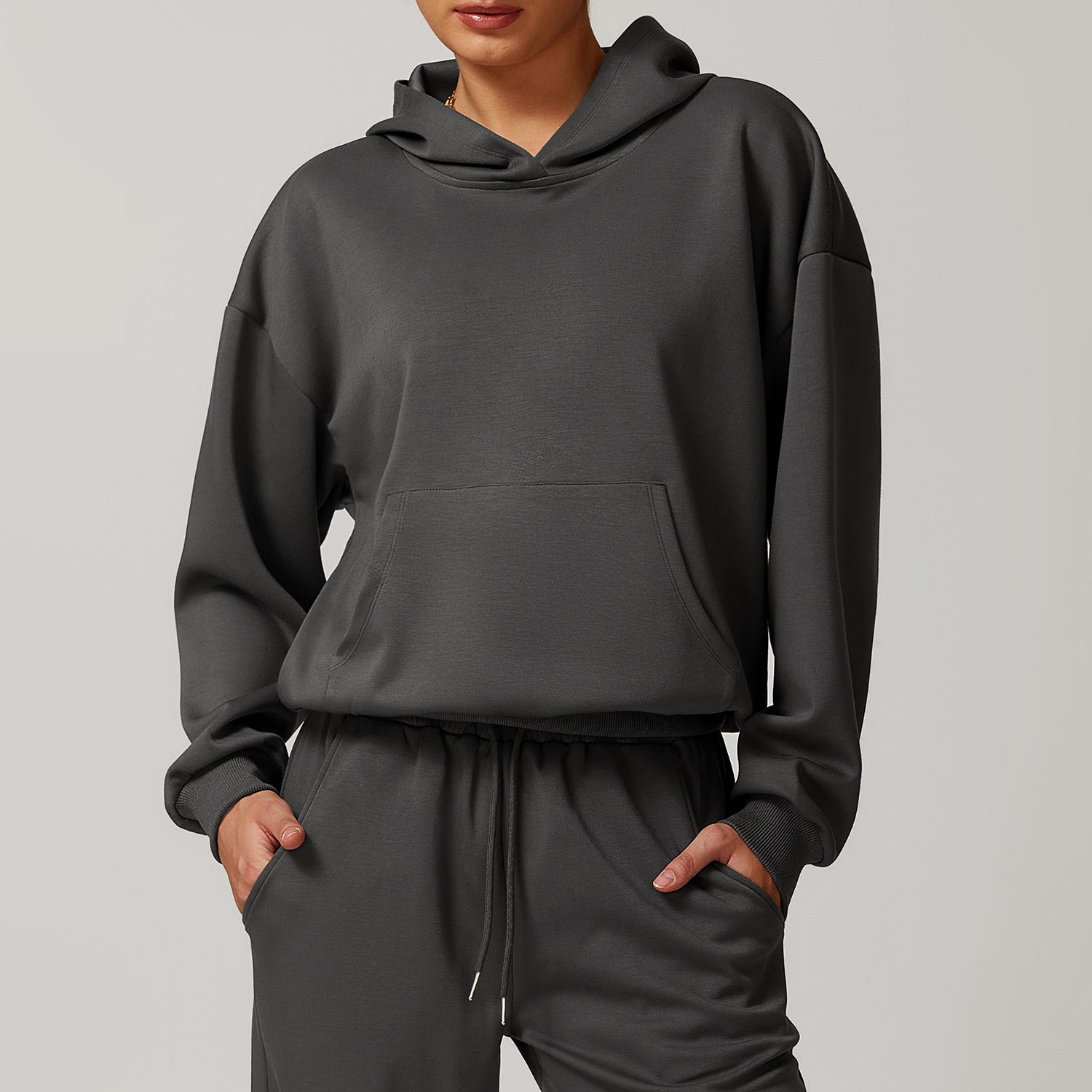 Women's Cozy Thickened Hooded Long Sleeve Sweatshirt