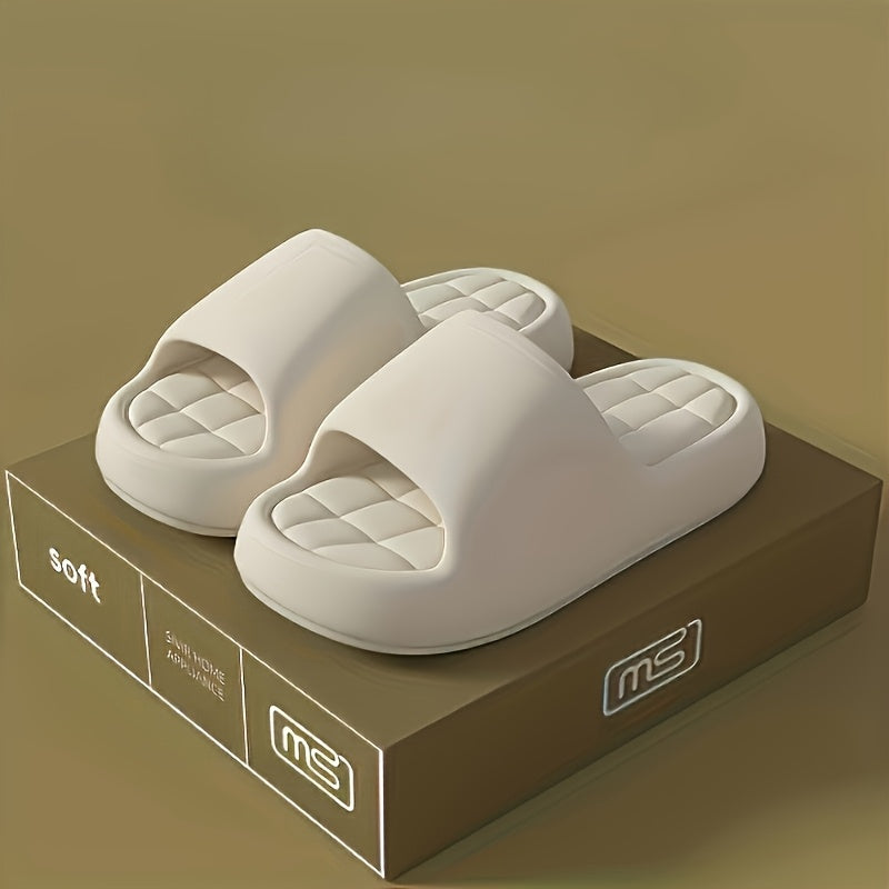 Unisex Platform Slippers with Soft Non-Slip Soles in Multiple Colors