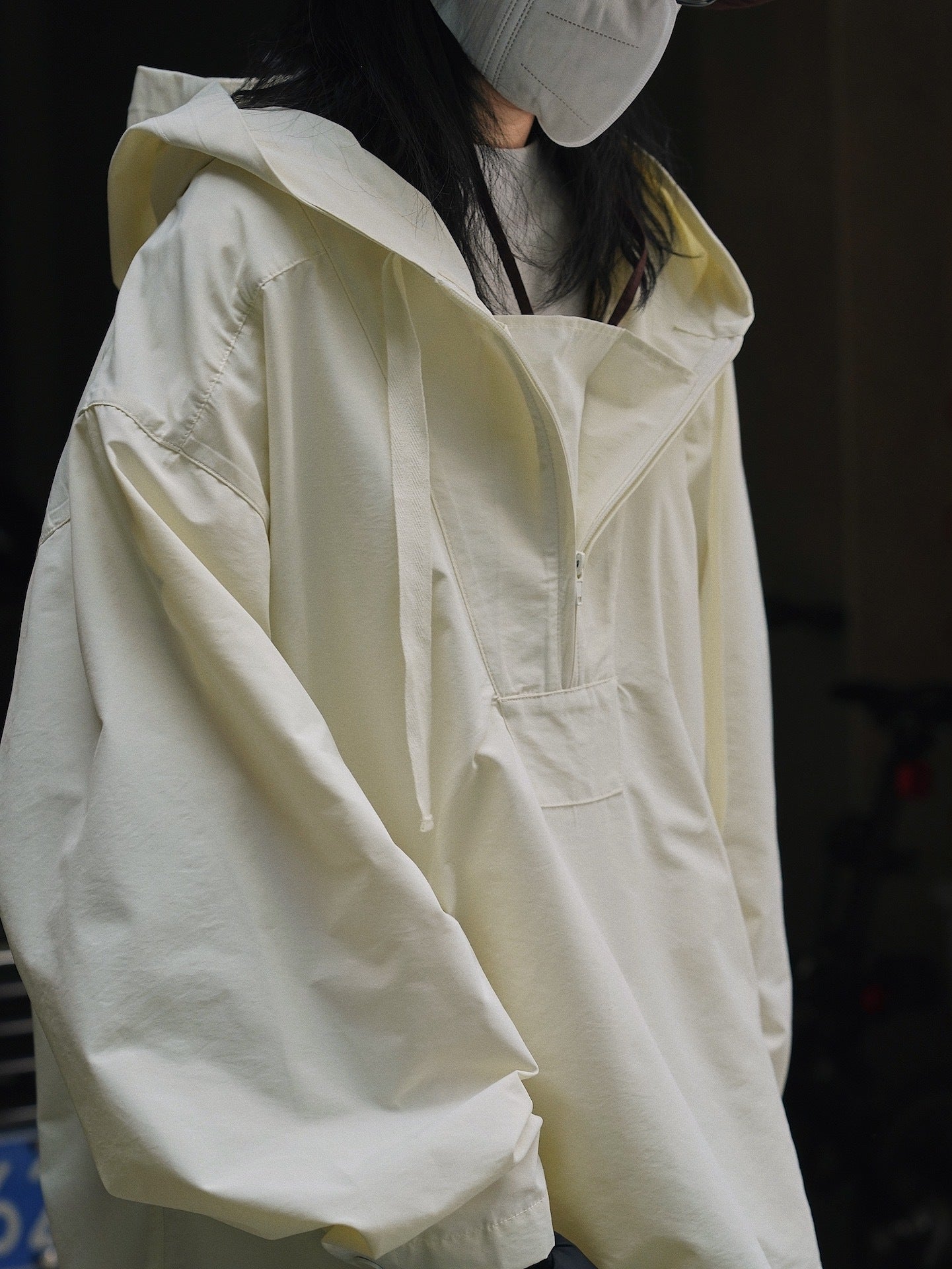 Korean Style Slim Hooded Windbreaker Jacket