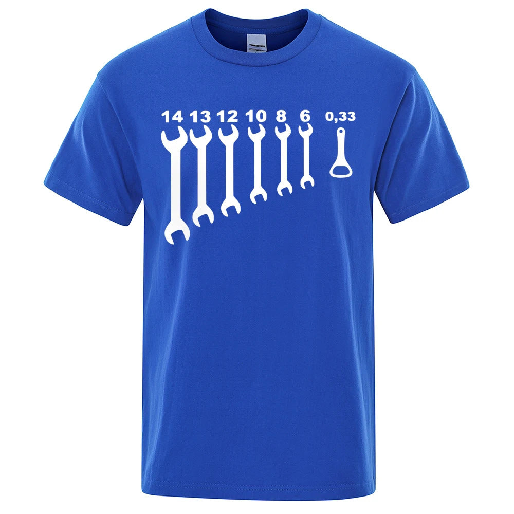 Men's Funny Car Repair Engineer Cotton T-Shirt