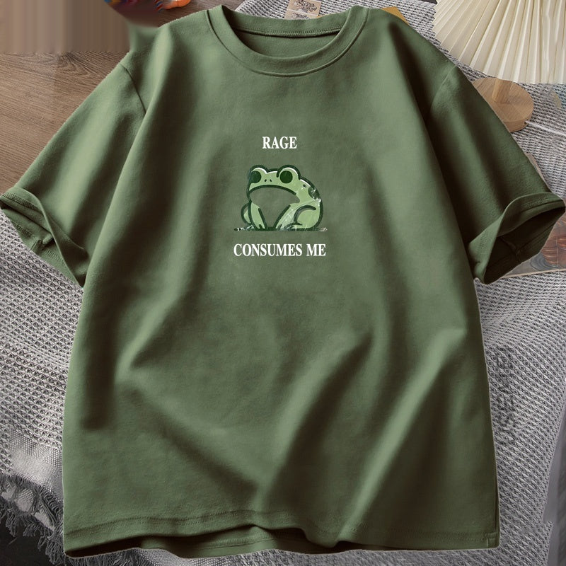 Summer Loose Short Sleeve T-Shirt – Unisex Round Neck Cotton Tee