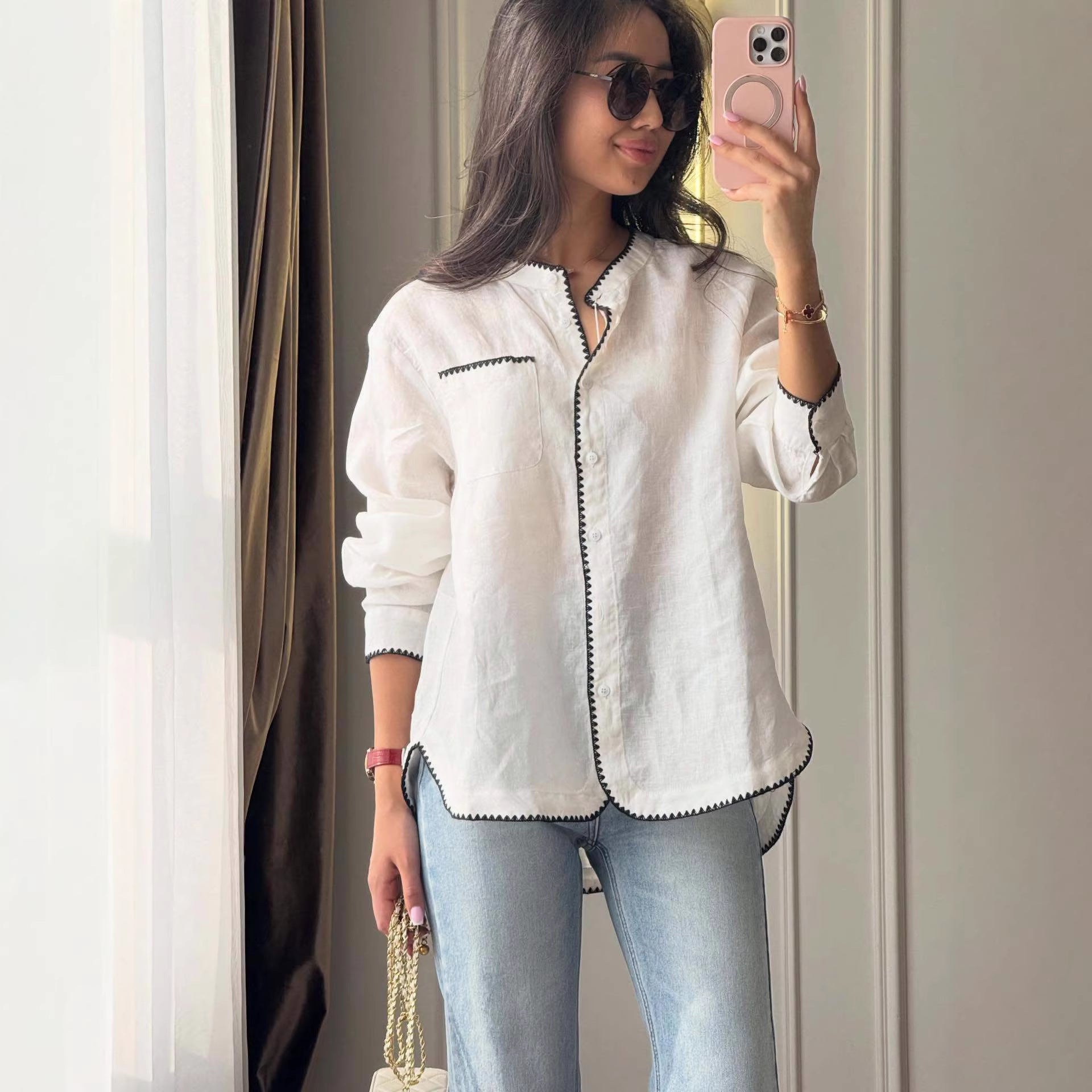 Casual All-Match Linen Long-Sleeve Shirt