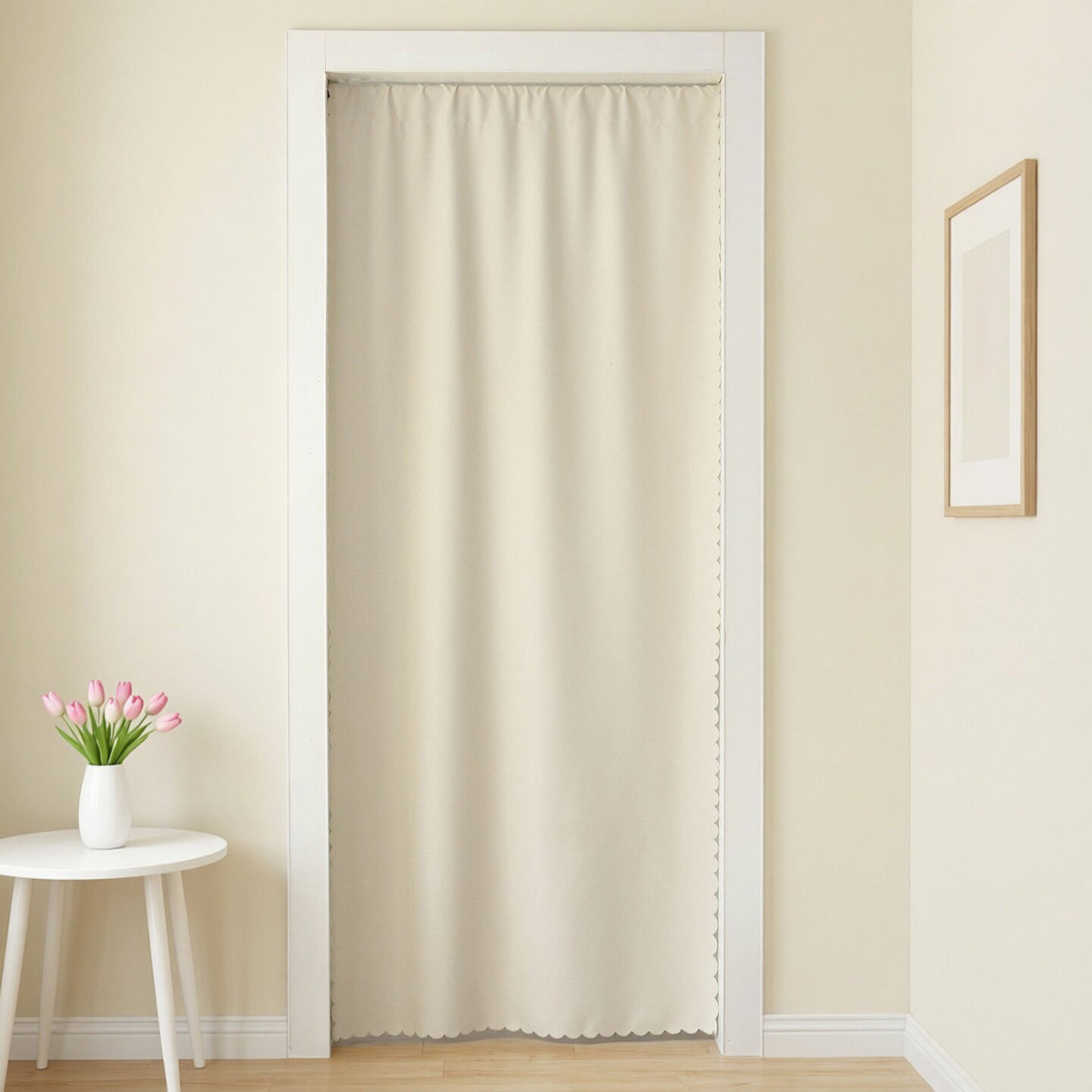 Bedroom Home Hanging Curtain Solid-color Fabric Curtain